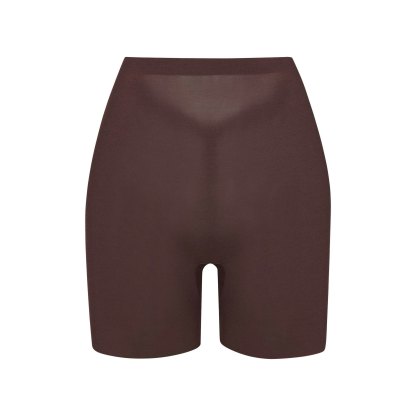 SHEER SCULPT LOW BACK SHORT - COCOA