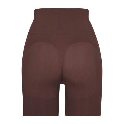 SEAMLESS SCULPT BUTT LIFTING SHORT - COCOA