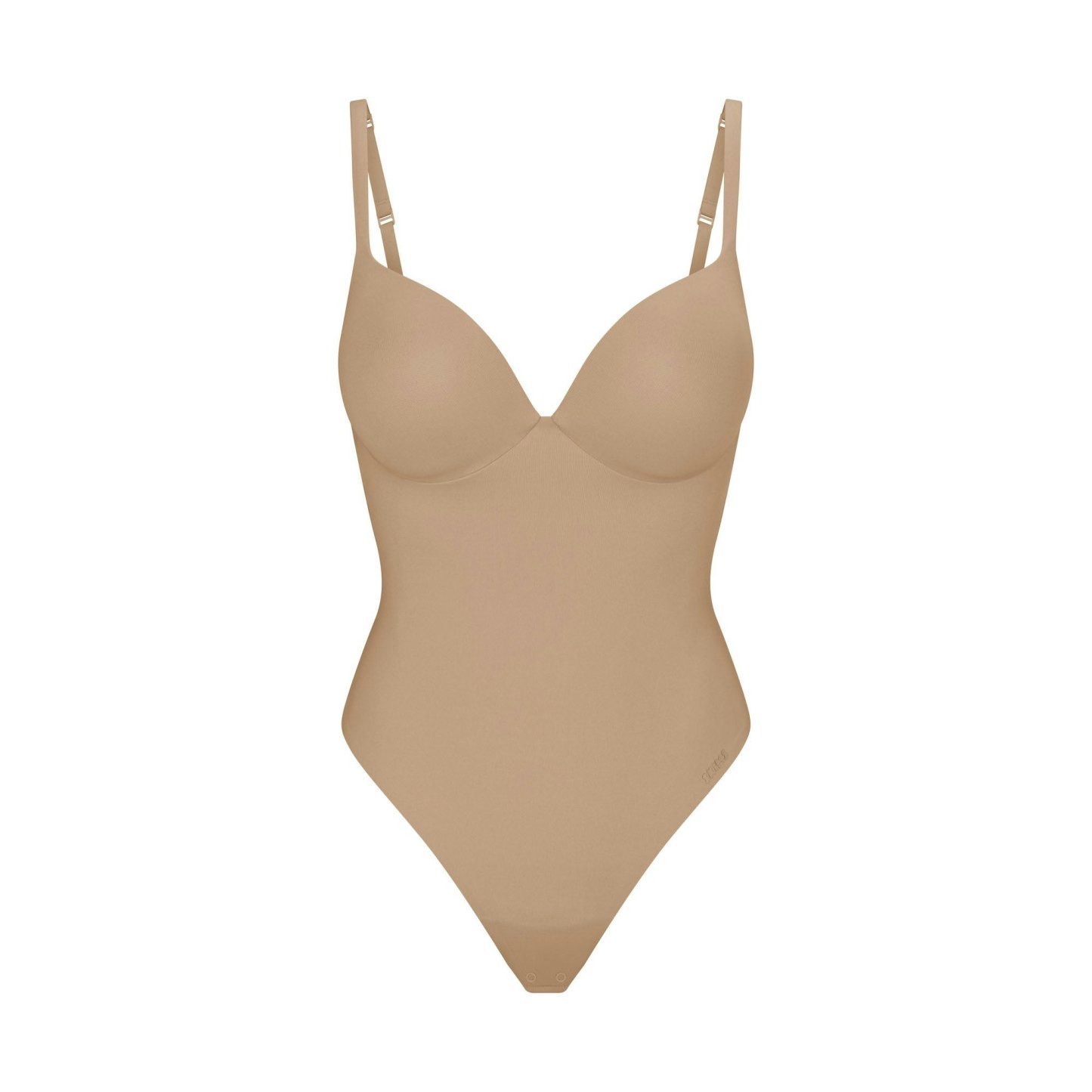 SKIMS ULTIMATE BODY PUSH-UP THONG BODYSUIT - CLAY