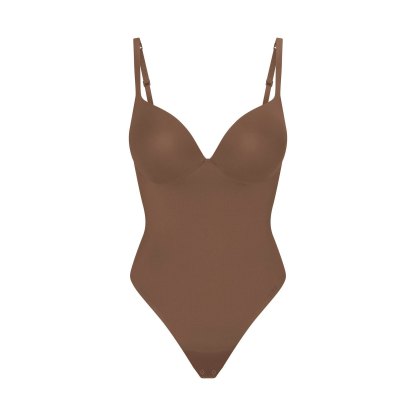 SKIMS ULTIMATE BODY PUSH-UP THONG BODYSUIT - JASPER