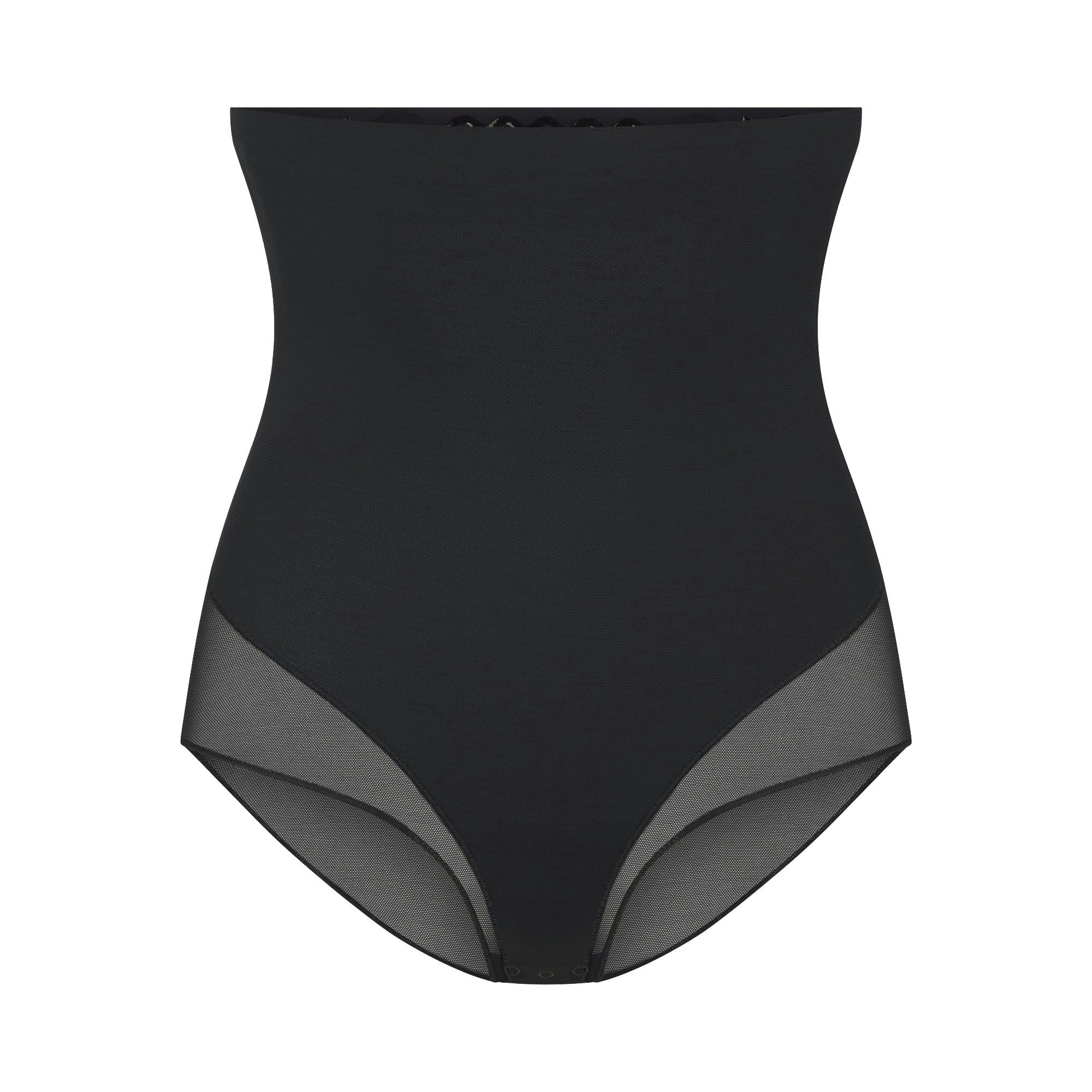 POWER MESH SHAPEWEAR CORE SCULPT HIGH-WAISTED BRIEF - ONYX
