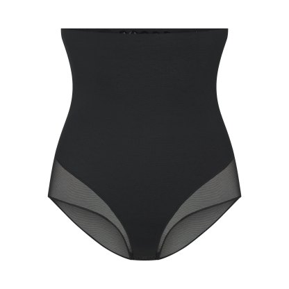 POWER MESH SHAPEWEAR CORE SCULPT HIGH-WAISTED BRIEF - ONYX