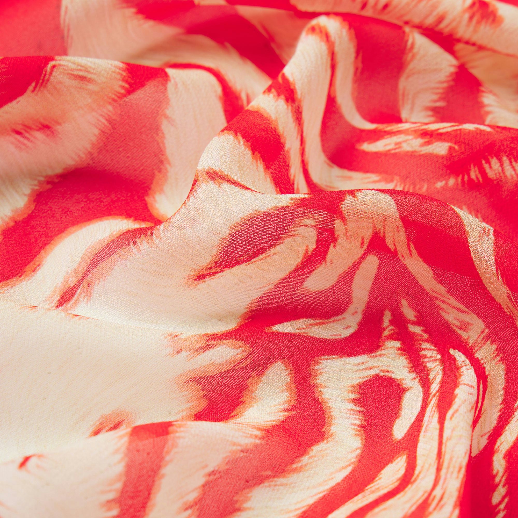 SKIMS ACCESSORIES HEADSCARF - CARMINE ZEBRA PRINT