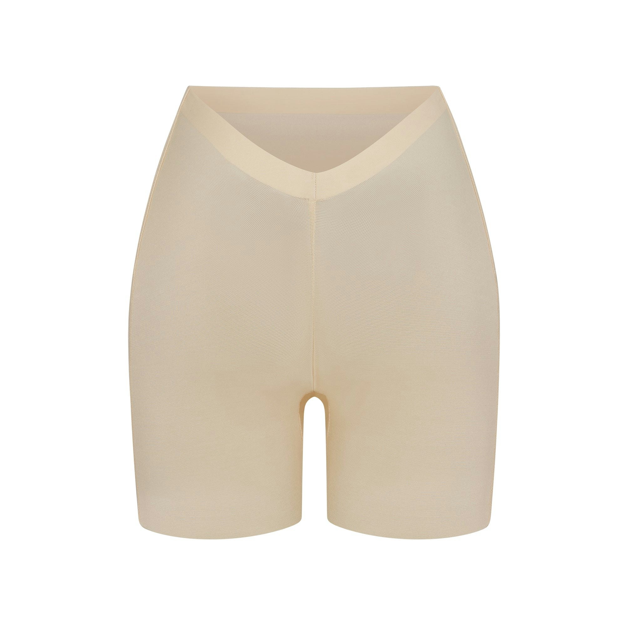 SHEER SCULPT LOW BACK SHORT - SAND