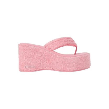 TERRY PLATFORM SANDAL - MELON