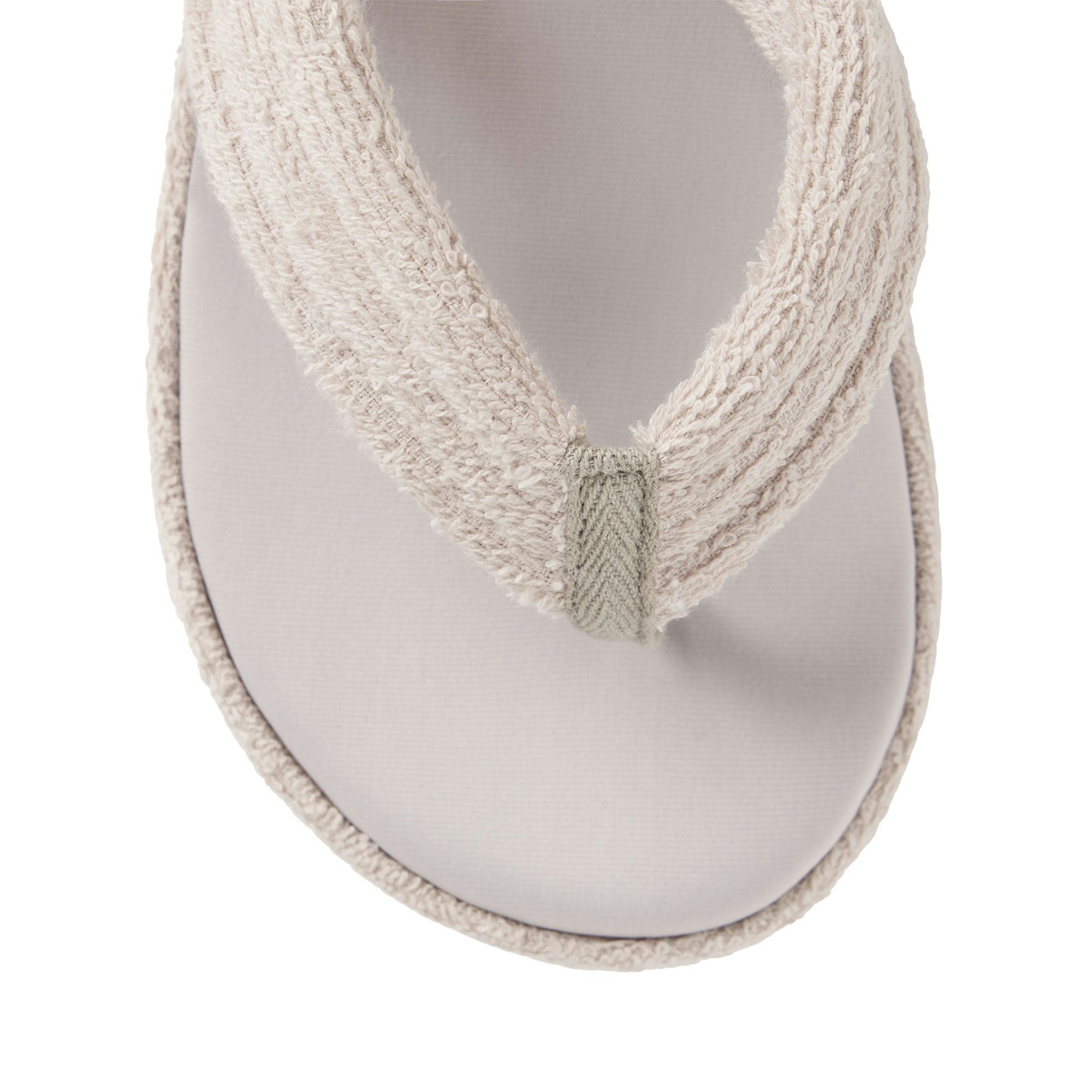 TERRY PLATFORM SANDAL - STONE