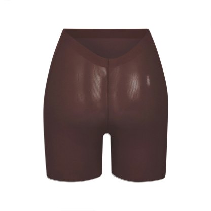 SHEER SCULPT LOW BACK SHORT - COCOA