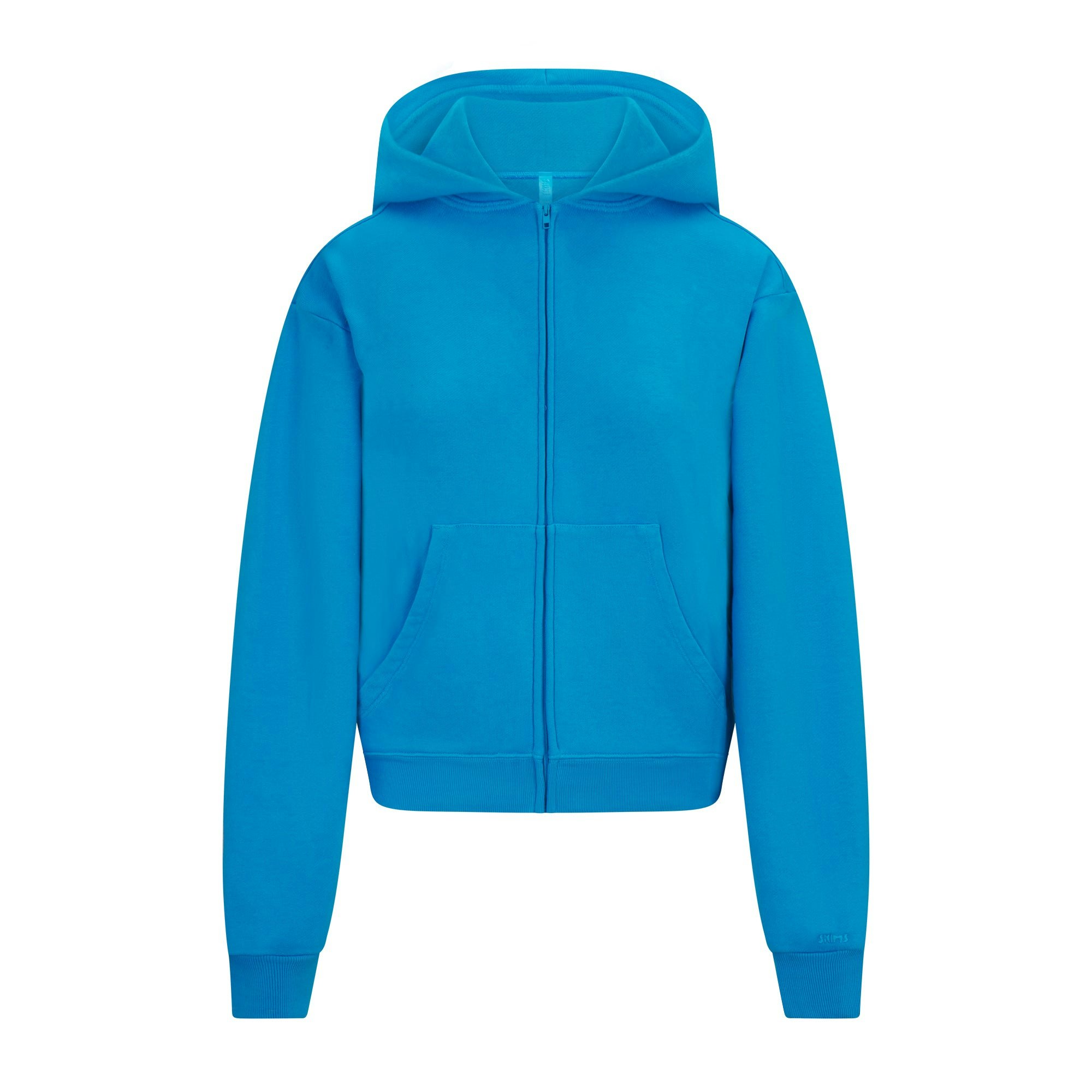 FRENCH TERRY ZIP UP HOODIE - CERULEAN - image 6