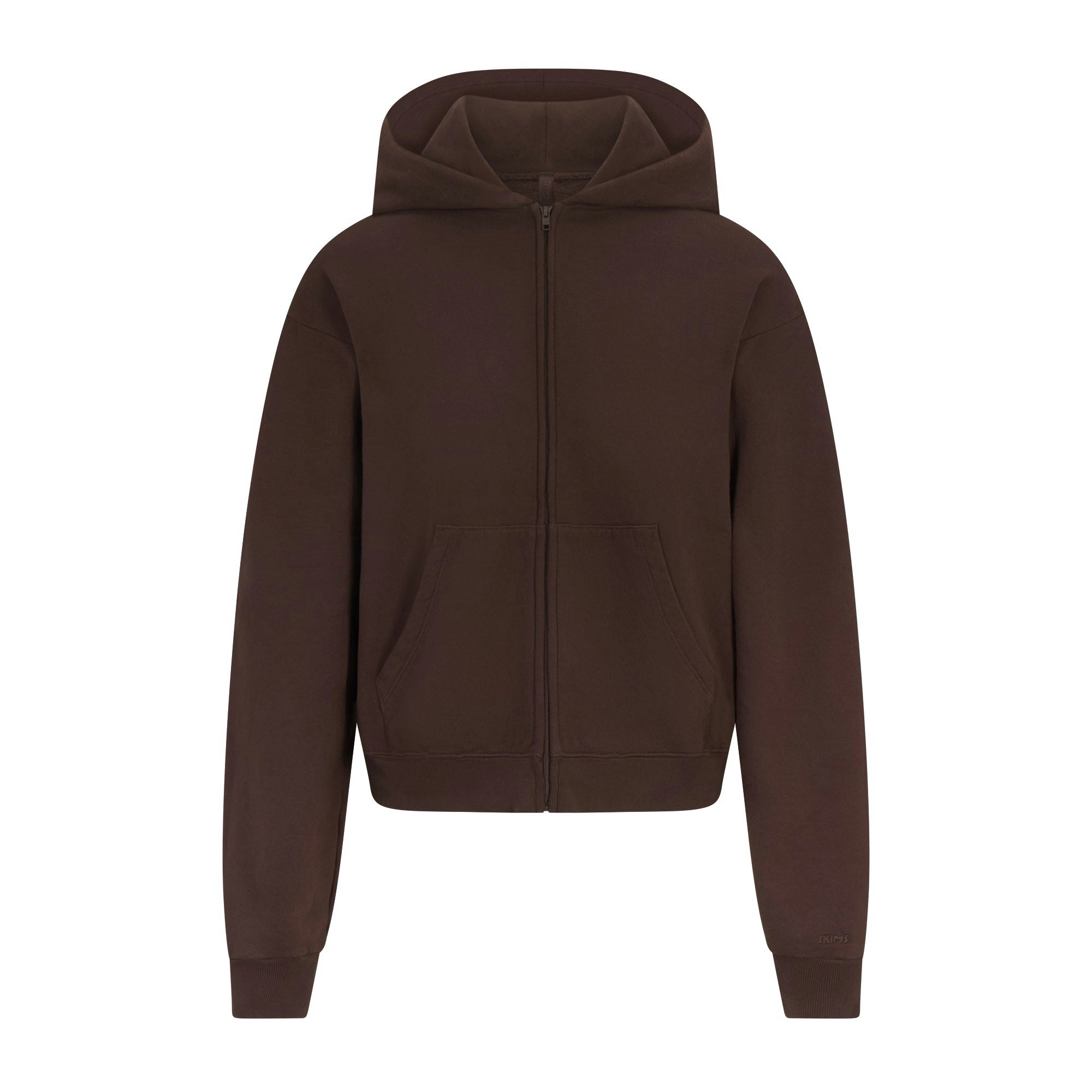 FRENCH TERRY ZIP UP HOODIE - ESPRESSO - image 16
