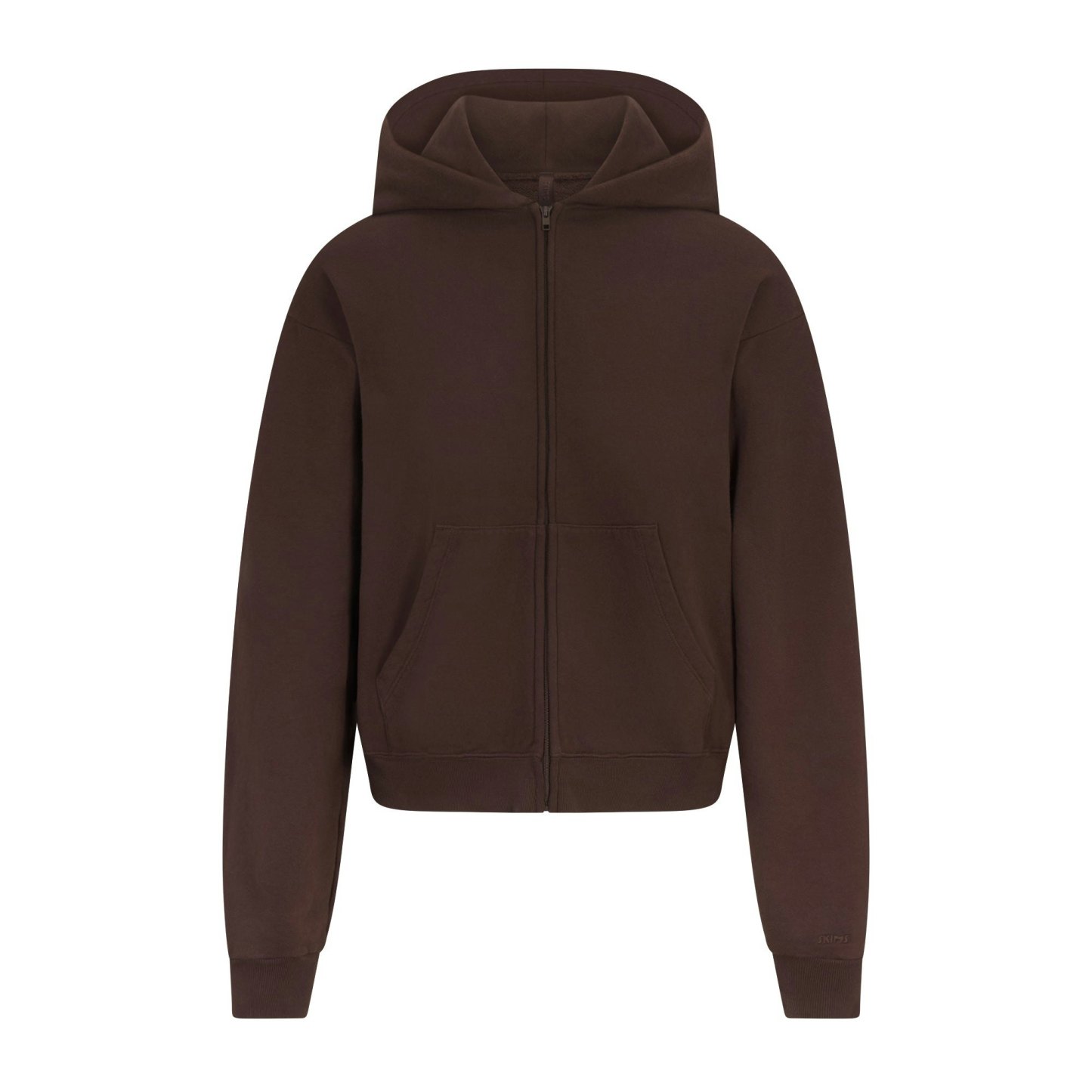 FRENCH TERRY ZIP UP HOODIE - ESPRESSO - image 16