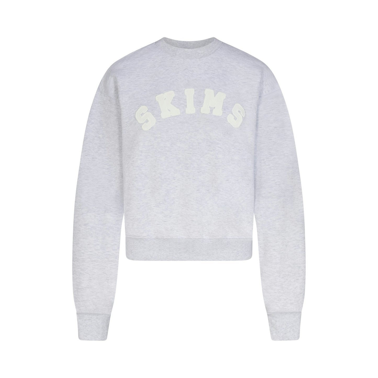 COTTON FLEECE LOGO CLASSIC CREWNECK - SNOW ARCHED LOGO PATCH - image 6