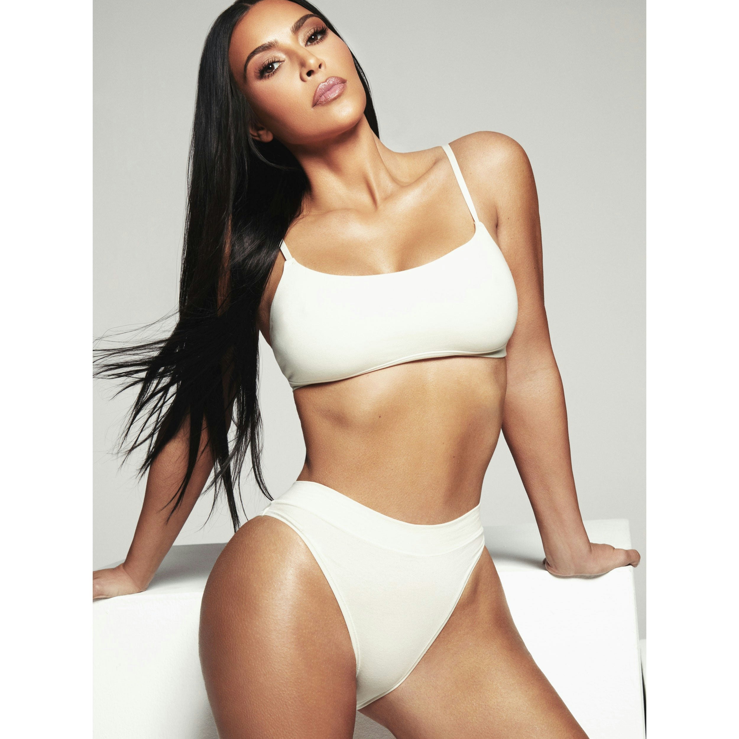 COTTON JERSEY CHEEKY TANGA - SOOT