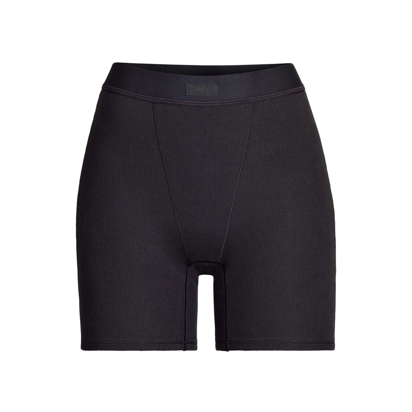 COTTON RIB BOXER - SOOT