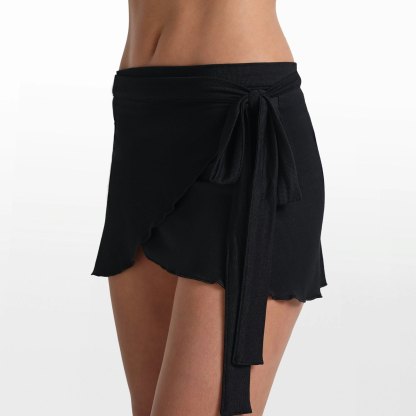 NikeSKIMS STRETCH KNIT WRAP SKIRT - OBSIDIAN - image 11
