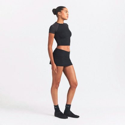 NikeSKIMS AIRY FOLDOVER SKORT - OBSIDIAN - image 13