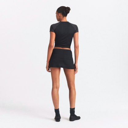 NikeSKIMS AIRY FOLDOVER SKORT - OBSIDIAN - image 15