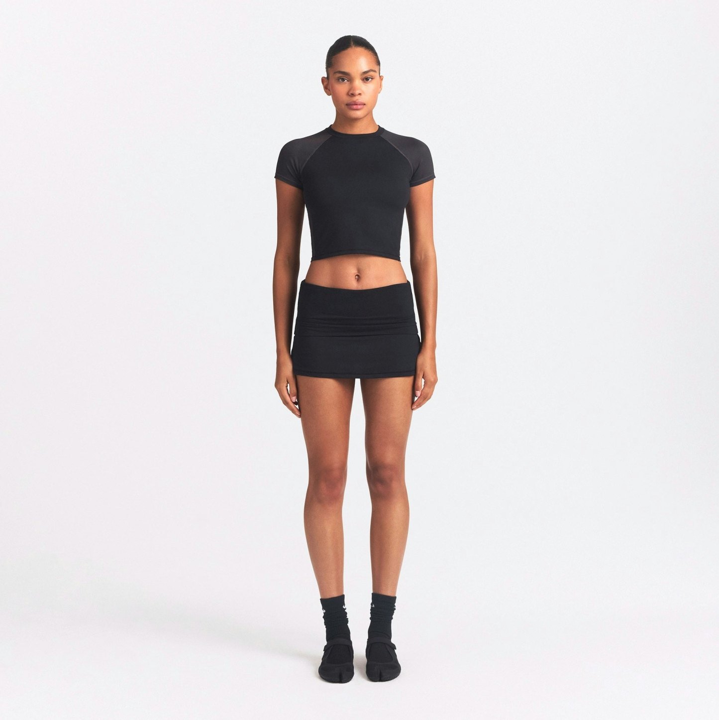 NikeSKIMS AIRY FOLDOVER SKORT - OBSIDIAN - image 12