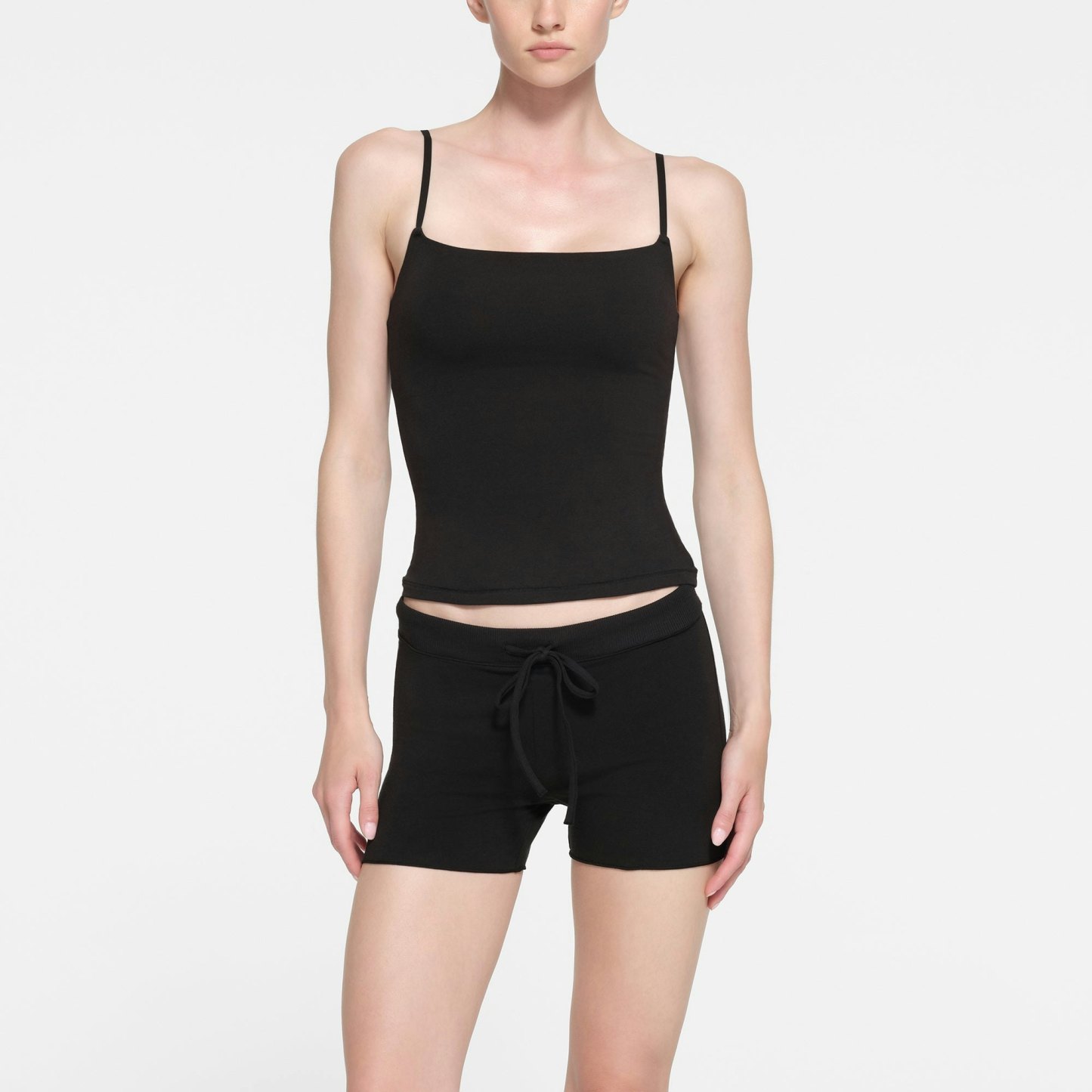 COTTON JERSEY CAMI - SOOT - image 12