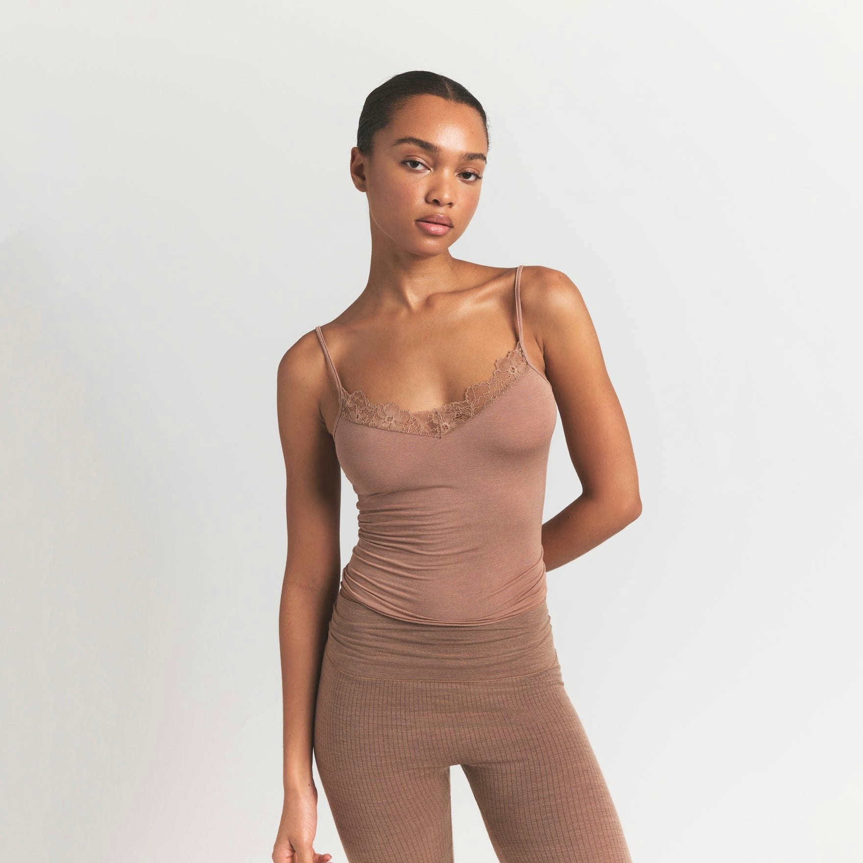 SHEER MODAL LACE CAMI - SIENNA - image 9