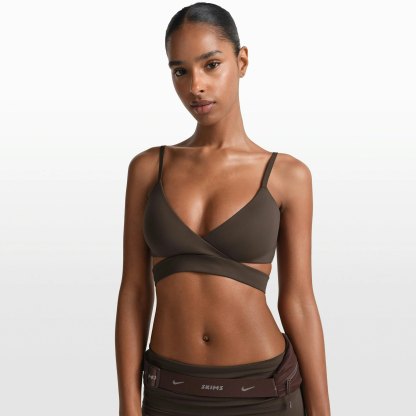 NikeSKIMS MATTE WRAP FRONT BRA - DARK SEPIA - image 9