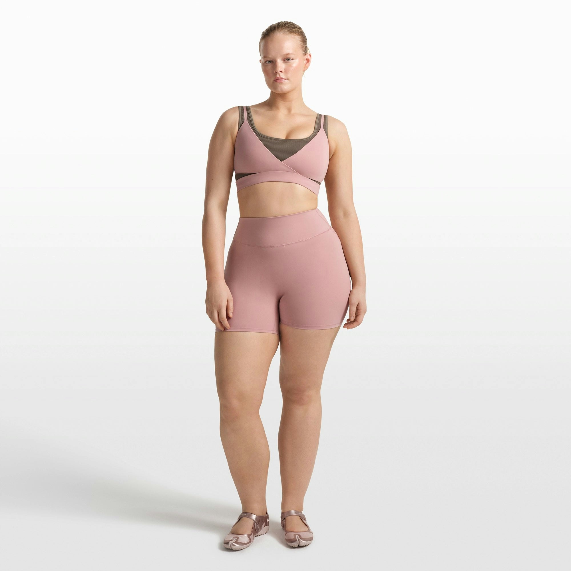 NikeSKIMS MATTE WRAP FRONT BRA - HIMALAYAN - image 16