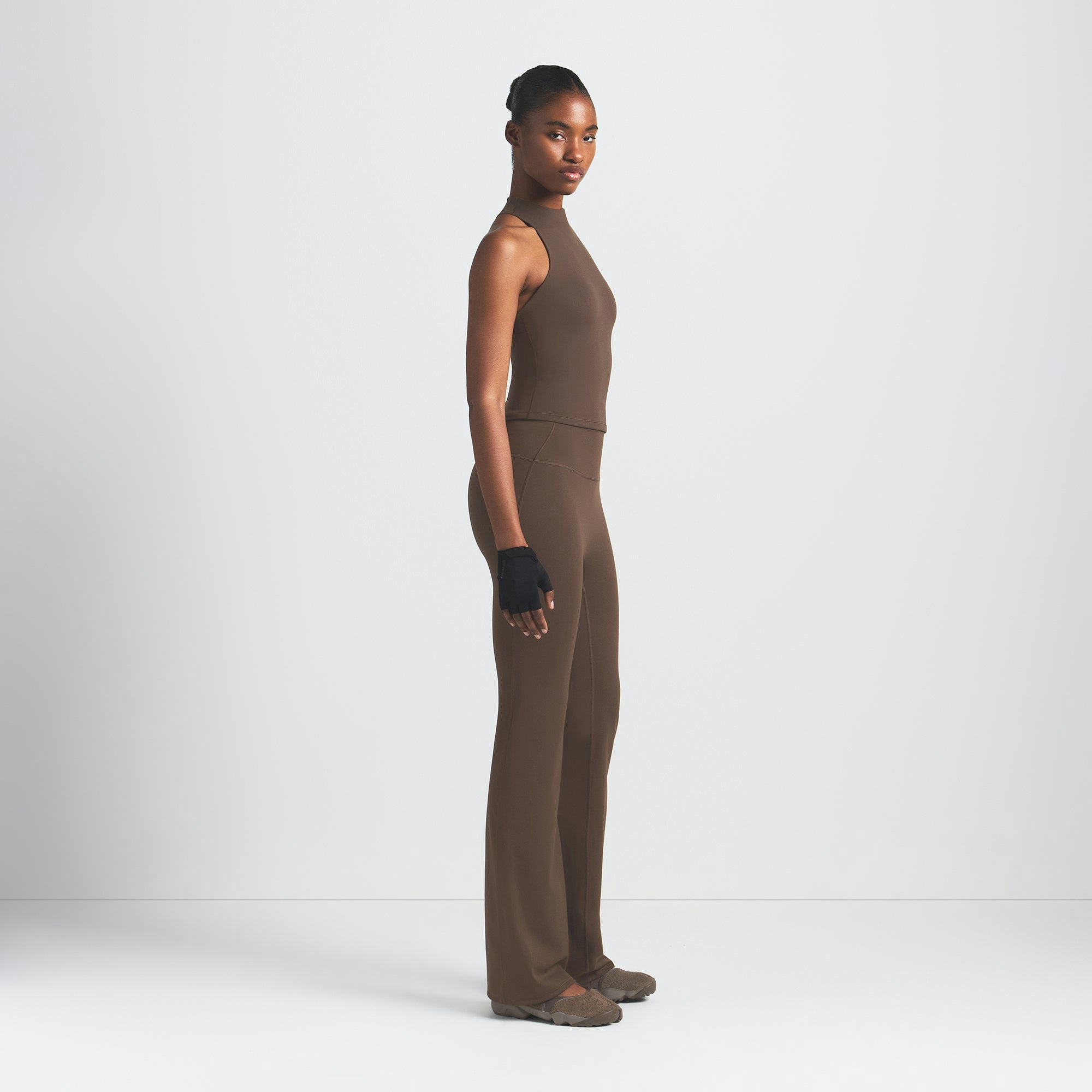 NikeSKIMS MATTE MOCK NECK RACER TANK - DARK SEPIA - image 9