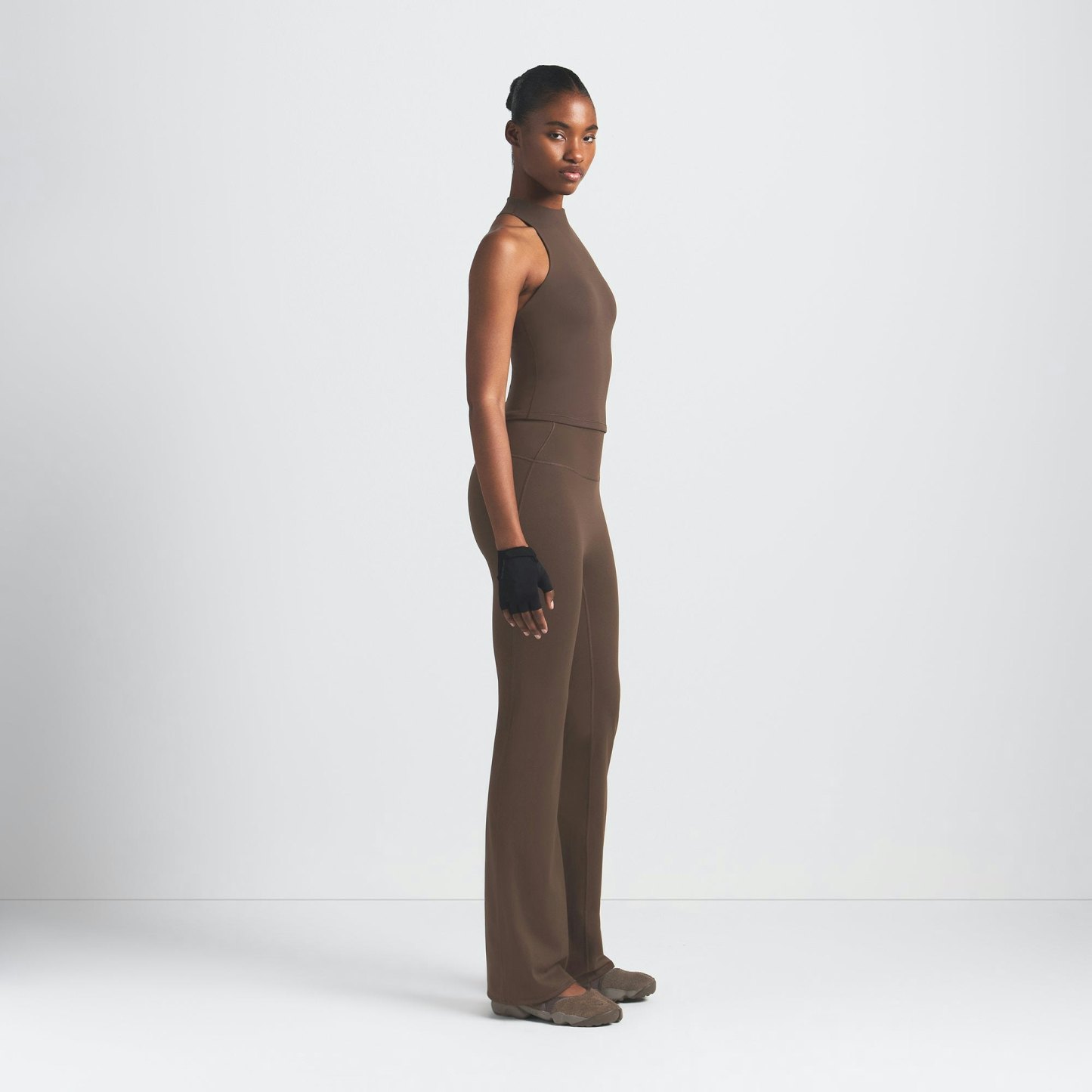 NikeSKIMS MATTE MOCK NECK RACER TANK - DARK SEPIA - image 9