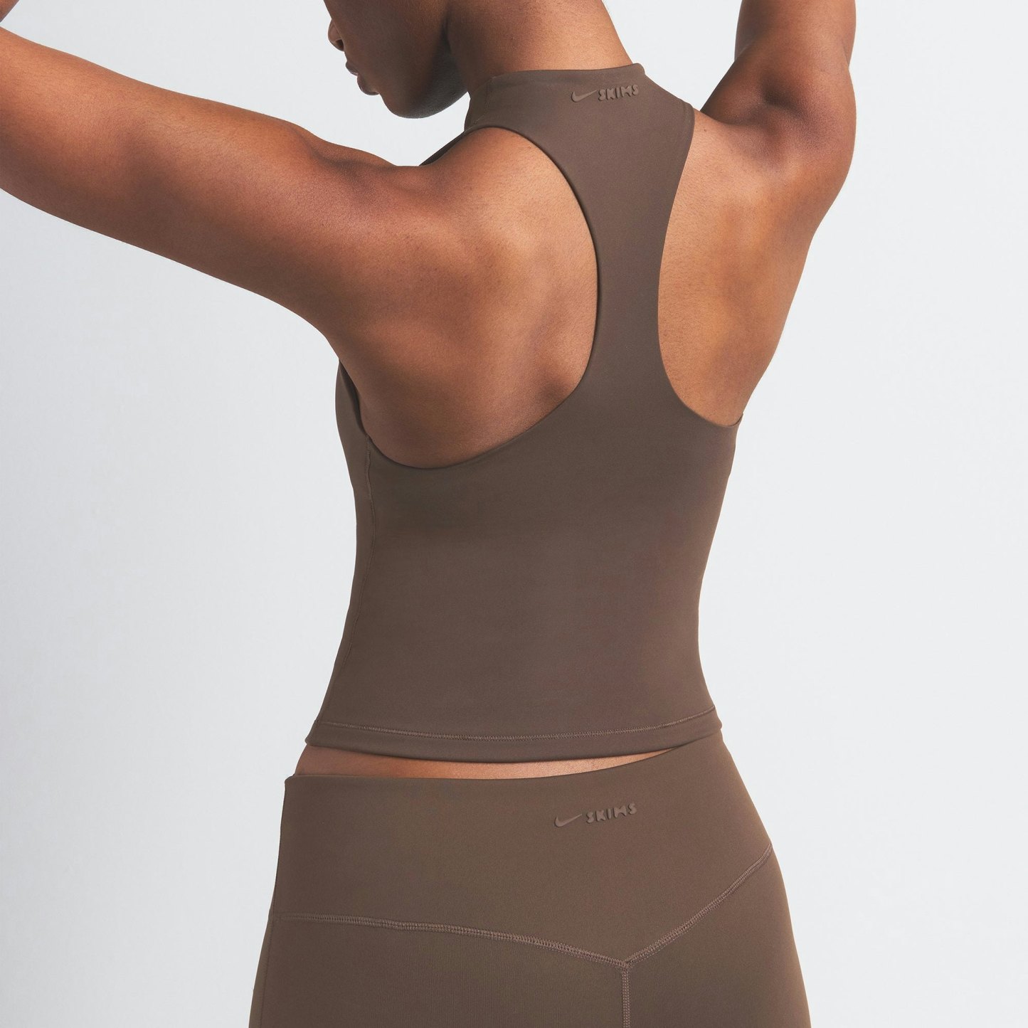 NikeSKIMS MATTE MOCK NECK RACER TANK - DARK SEPIA - image 10