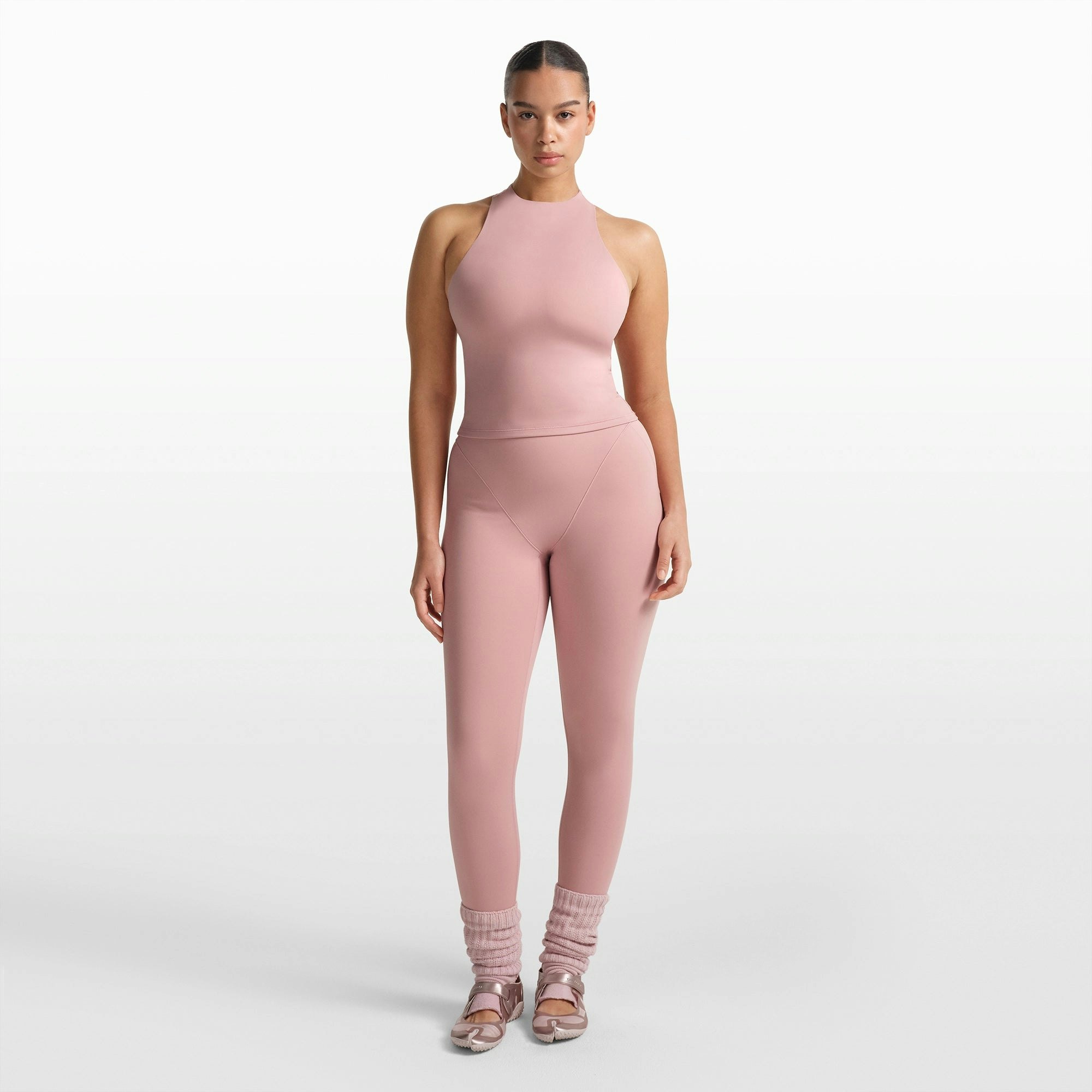 NikeSKIMS MATTE MOCK NECK RACER TANK - HIMALAYAN - image 24