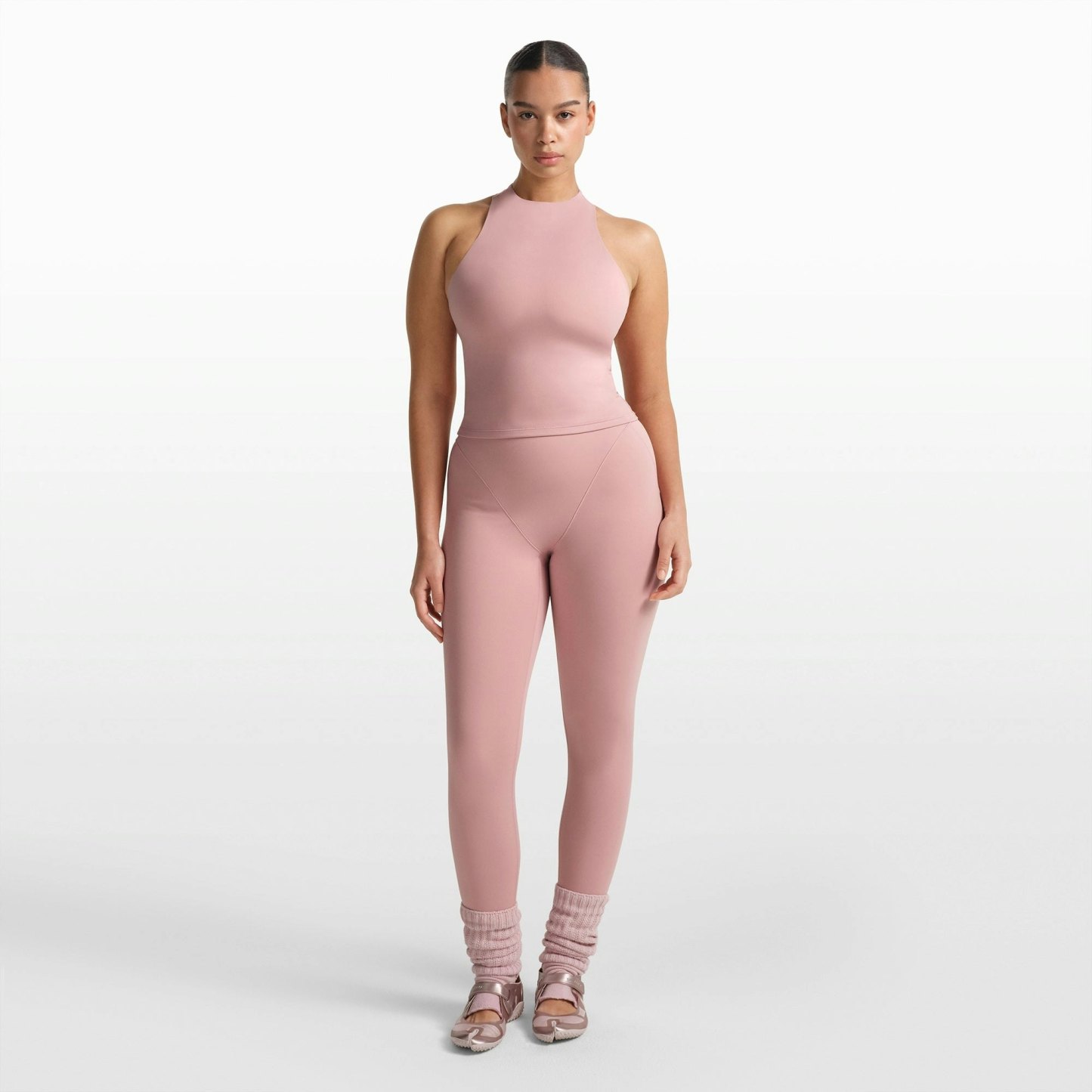 NikeSKIMS MATTE MOCK NECK RACER TANK - HIMALAYAN - image 24