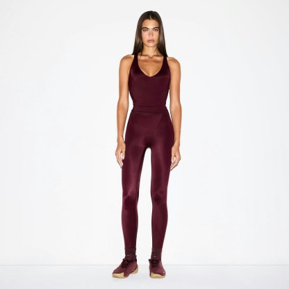 NikeSKIMS SHINE V-NECK TANK - CURRANT - image 22