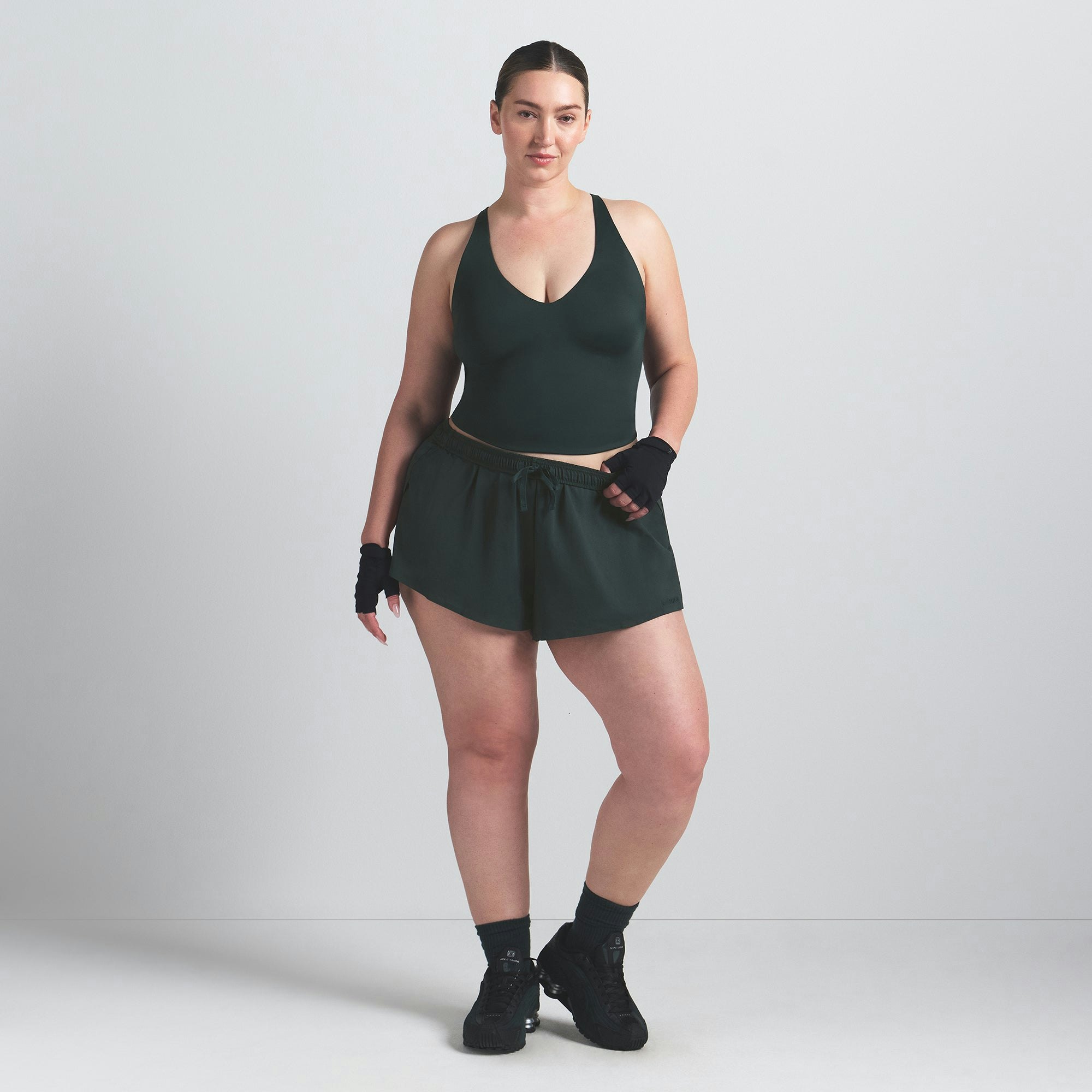 NikeSKIMS SHINE V-NECK TANK - DARK TEAL - image 16