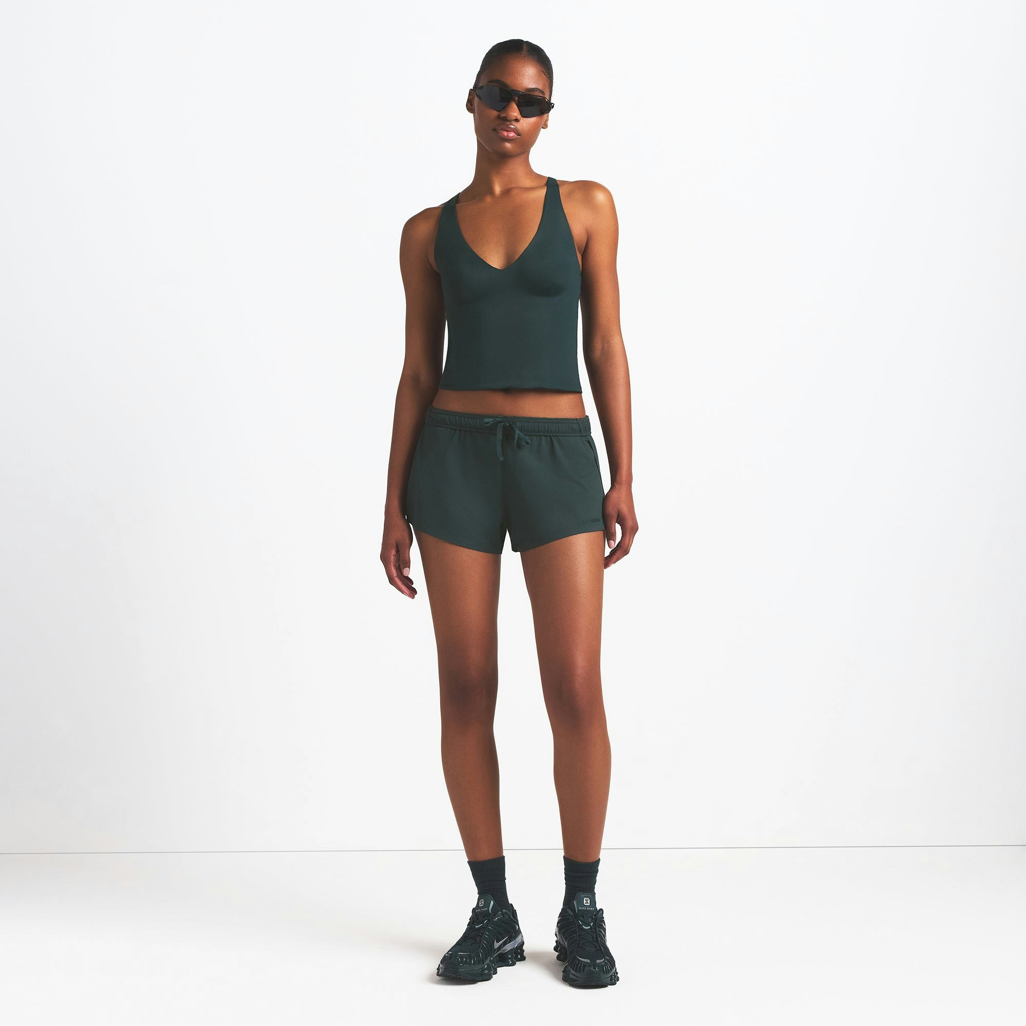 NikeSKIMS SHINE V-NECK TANK - DARK TEAL - image 13