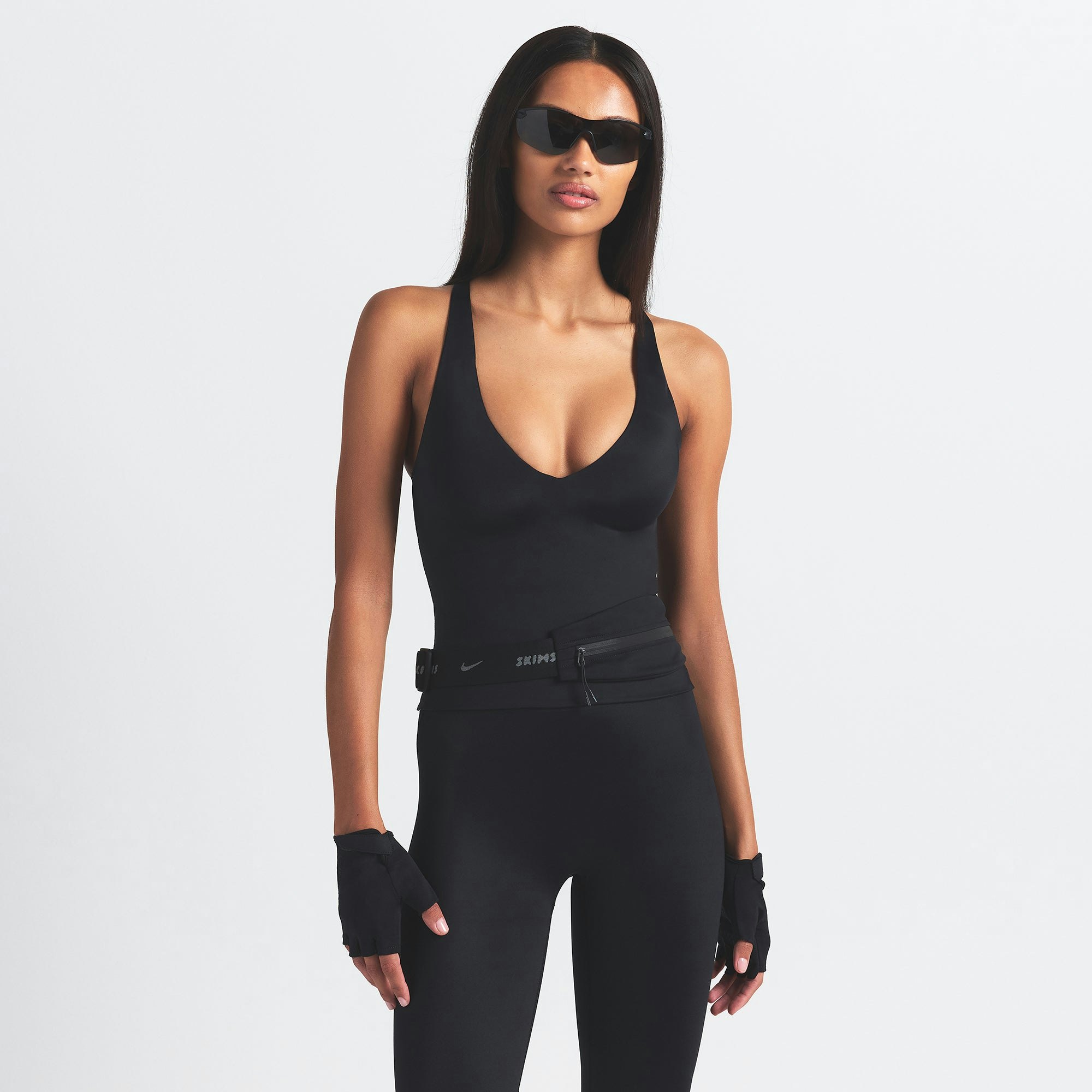 NikeSKIMS SHINE V-NECK TANK - OBSIDIAN - image 30