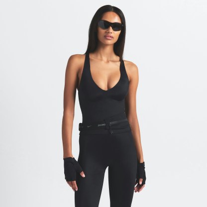 NikeSKIMS SHINE V-NECK TANK - OBSIDIAN - image 30