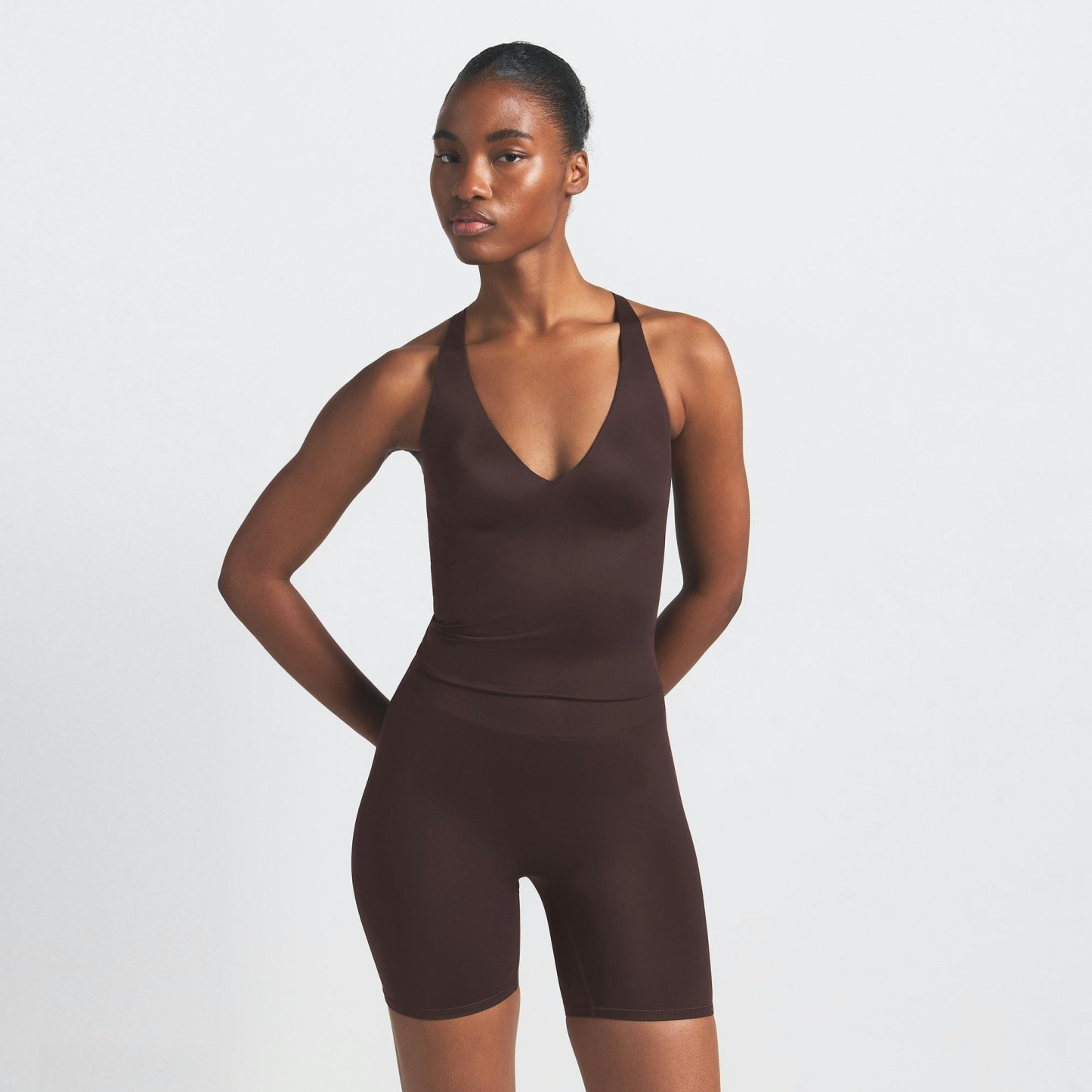 NikeSKIMS SHINE V-NECK TANK - PHOENIX - image 8