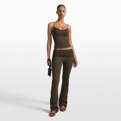 NikeSKIMS MATTE SHIRRED FRONT TANK - DARK SEPIA - image 9