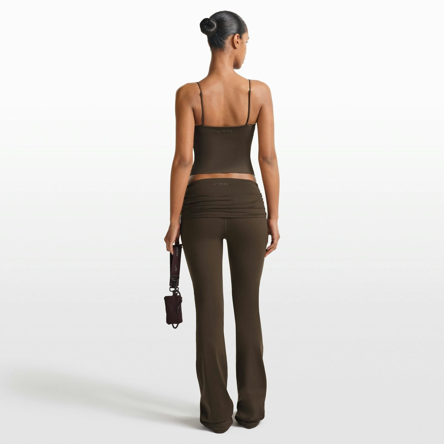 NikeSKIMS MATTE SHIRRED FRONT TANK - DARK SEPIA - image 13