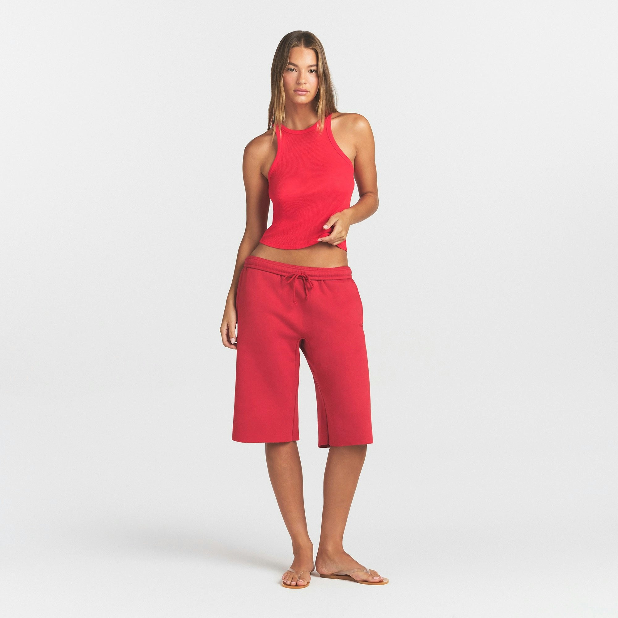 SHEER RIB TANK - CARMINE - image 16