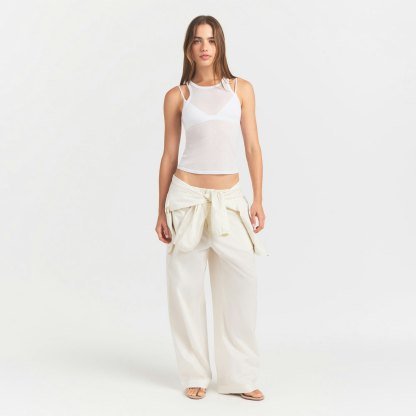 SHEER RIB TANK - SNOW - image 6