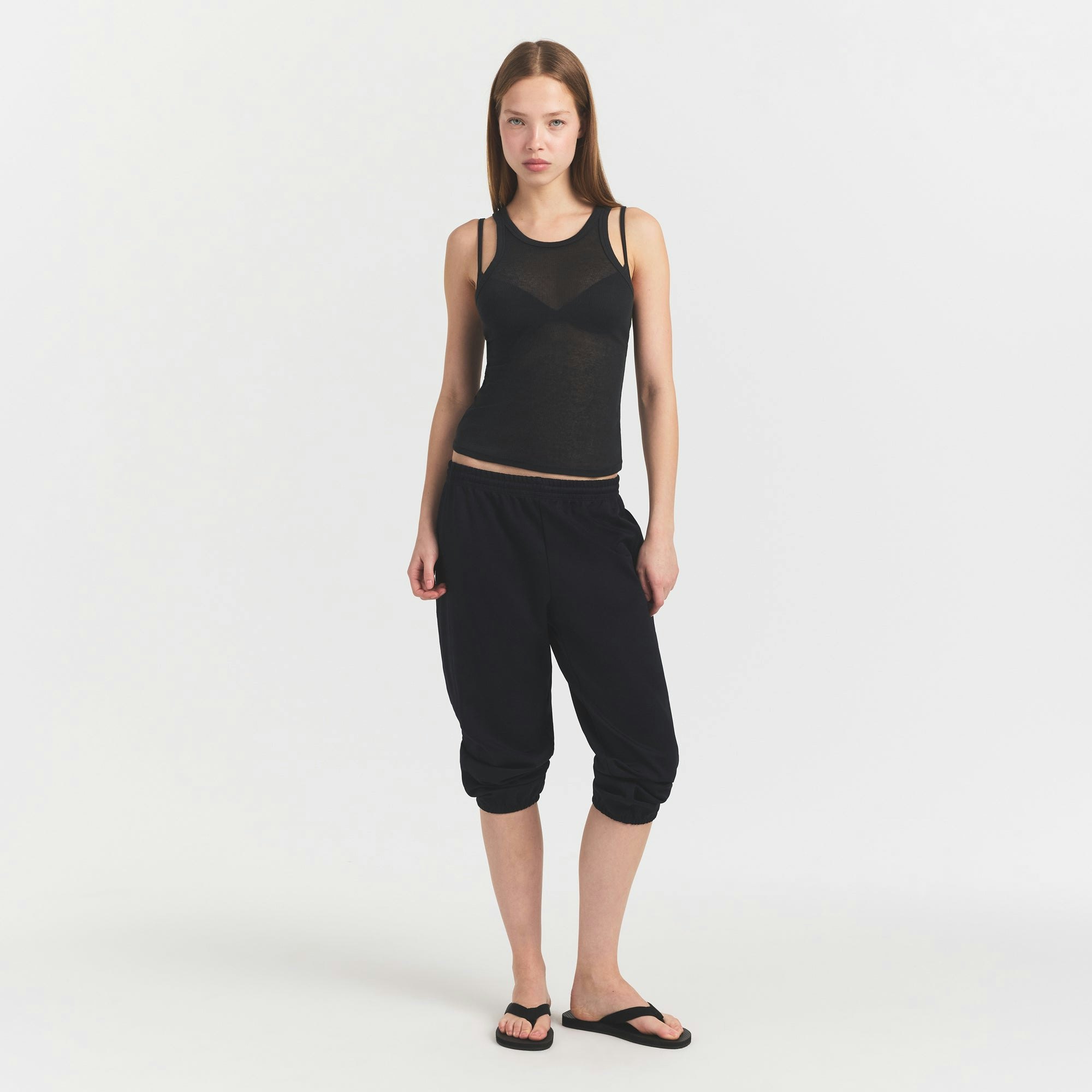 SHEER RIB TANK - SOOT - image 11