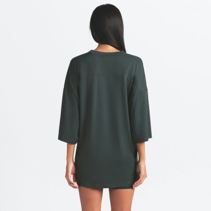 NikeSKIMS AIRY V-NECK OVERSIZED TOP - DARK TEAL - image 18