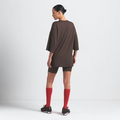 NikeSKIMS AIRY V-NECK OVERSIZED TOP - DARK SEPIA - image 10
