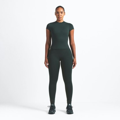 NikeSKIMS MATTE PADDED BABY TEE - DARK TEAL - image 16