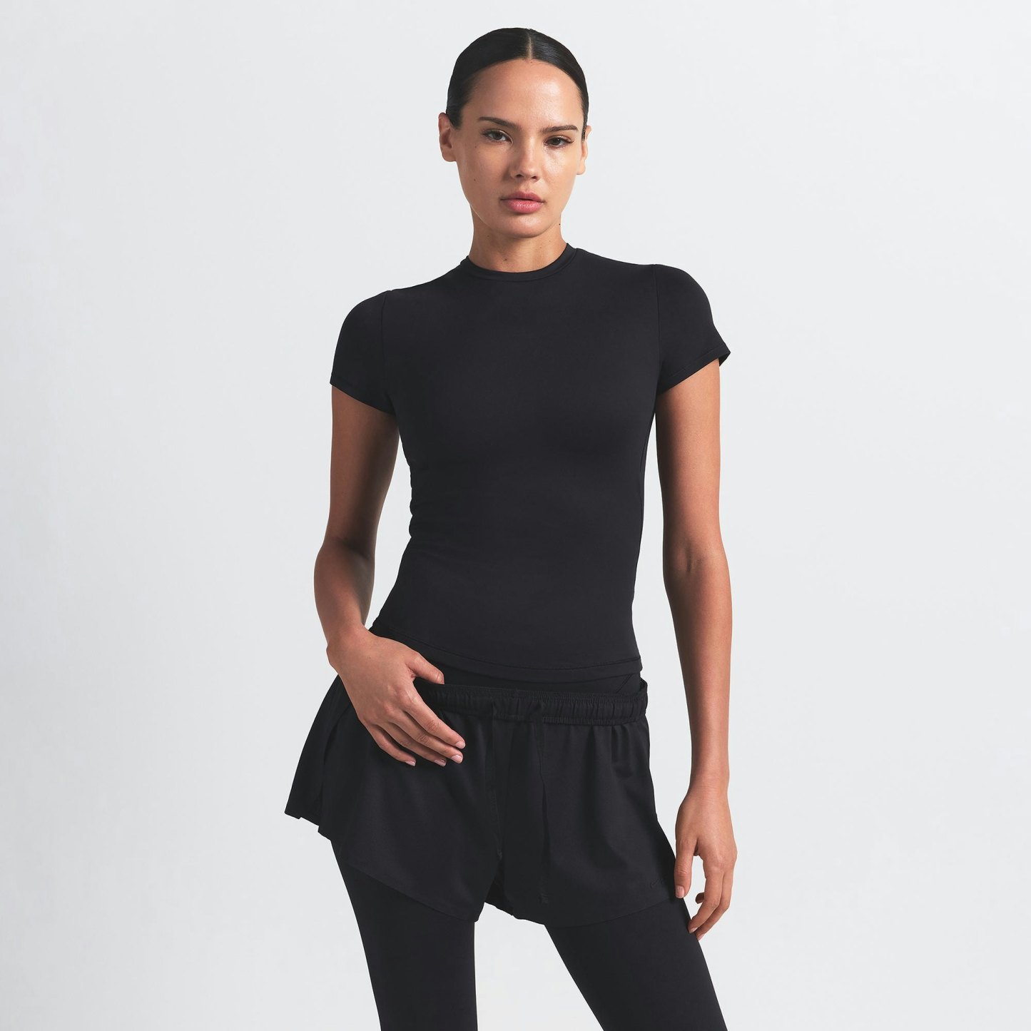 NikeSKIMS MATTE PADDED BABY TEE - OBSIDIAN - image 31