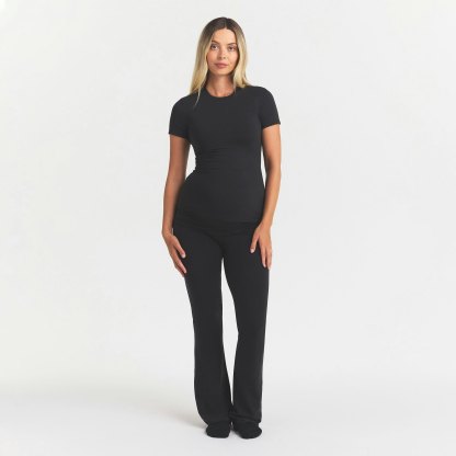 COTTON JERSEY MATERNITY T-SHIRT - SOOT - image 26