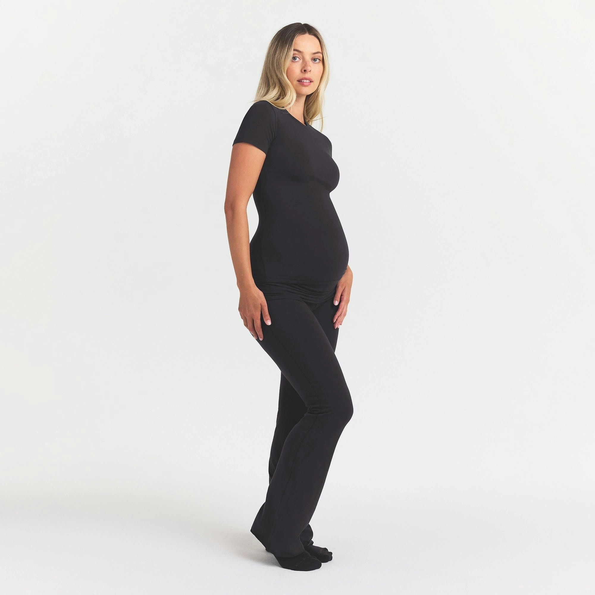 COTTON JERSEY MATERNITY T-SHIRT - SOOT - image 25