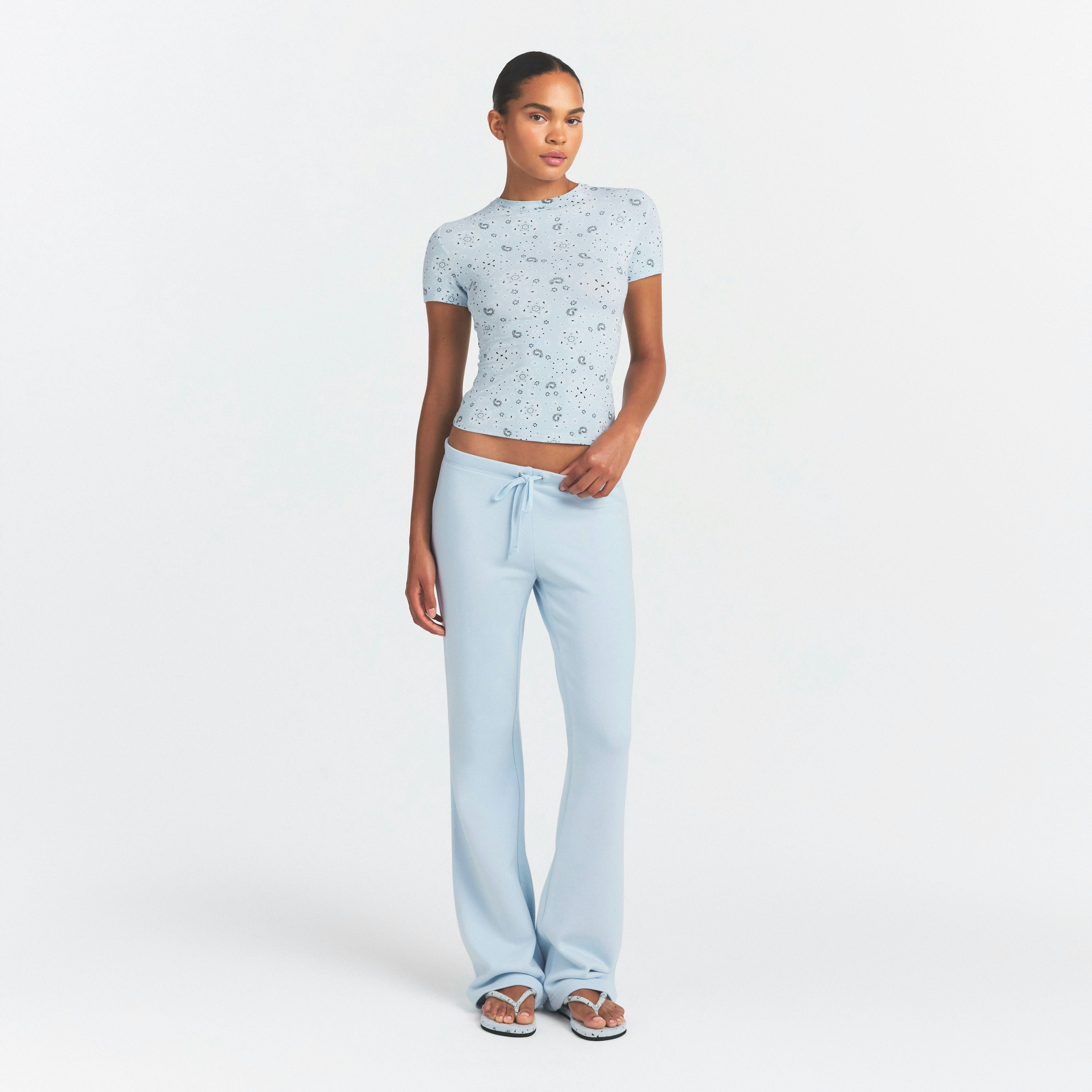 COTTON JERSEY T-SHIRT - POWDER BLUE BANDANA - image 19