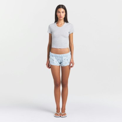 WORN IN JERSEY BABY V NECK TEE - LIGHT HEATHER GREY - image 6