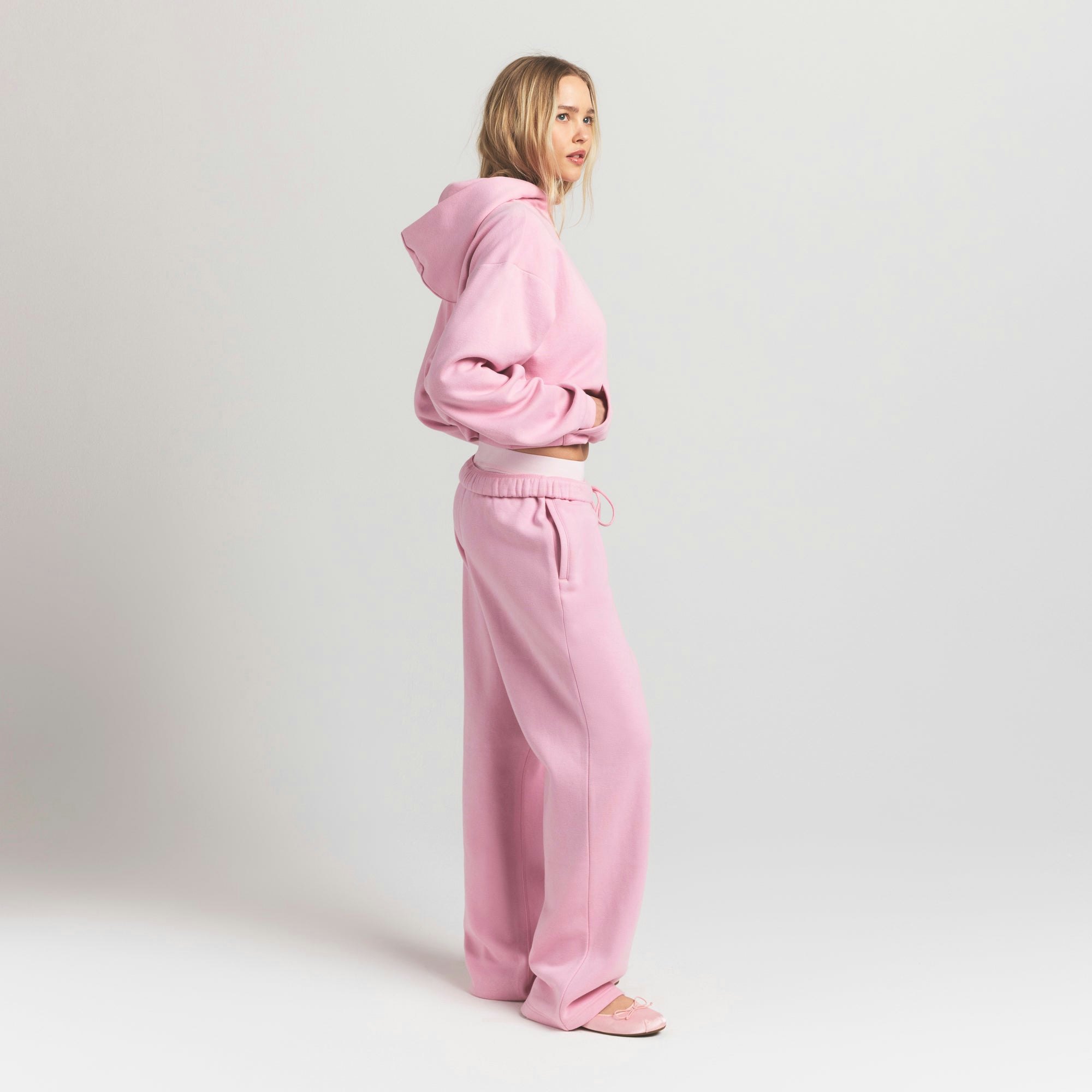 COTTON FLEECE CLASSIC STRAIGHT LEG PANT - HALITE - image 21